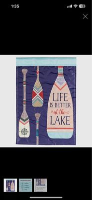 Lake Life Garden Flag