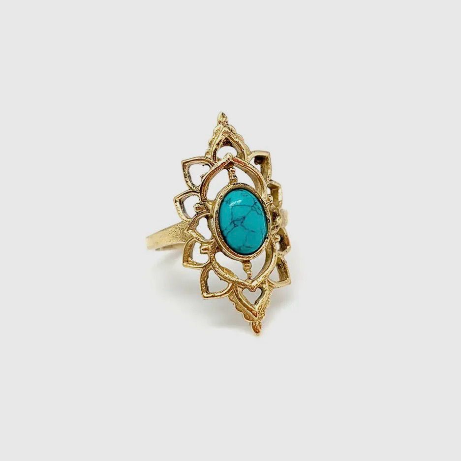 Oval Turquoise Ring