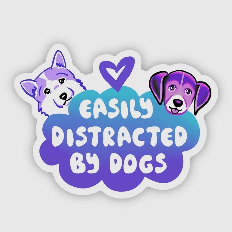 Easily Distracted Sticker