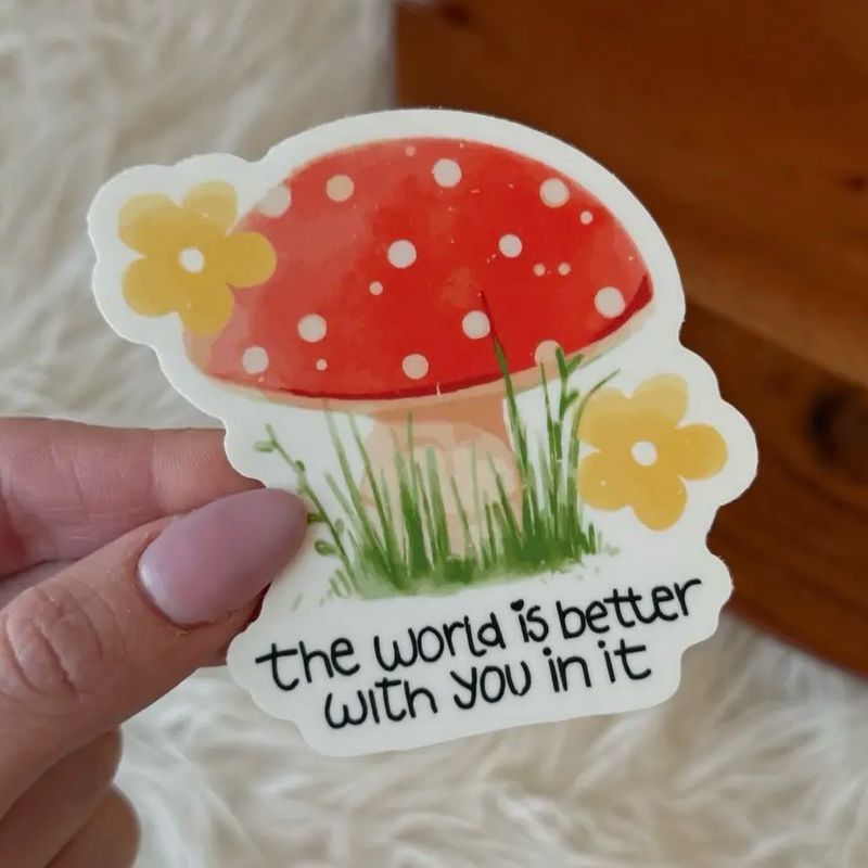 Better World Mushroom Sticker