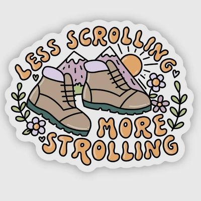 Less Scrolling Sticker