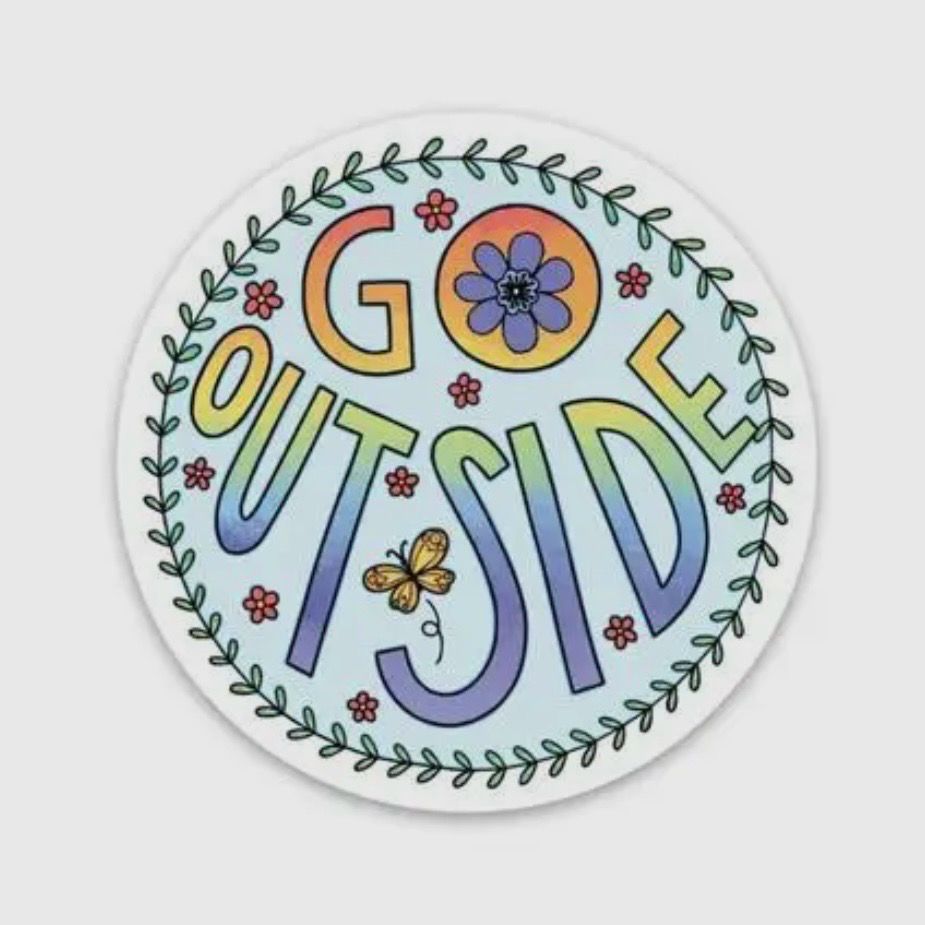 Go Outside Sticker
