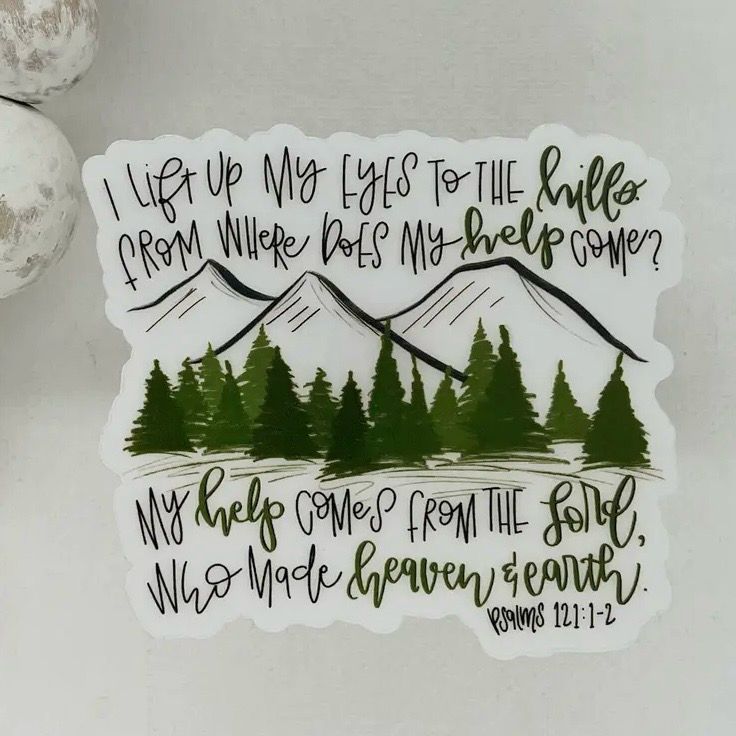 Lift My Eyes Sticker