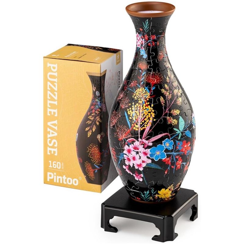 Black Puzzle Vase, Functional