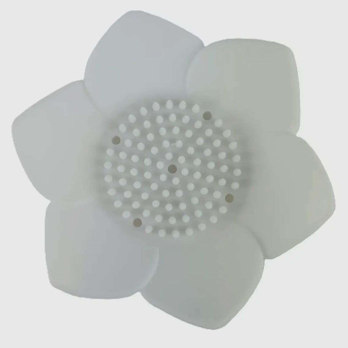 White Flower Silicone Shower Steamer Tray