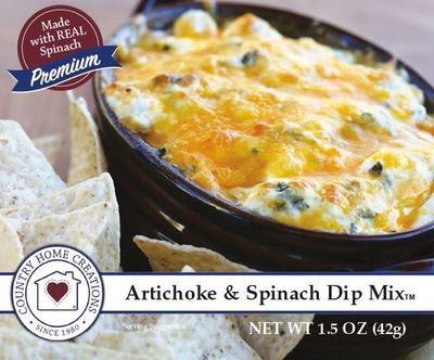 Artichoke And Spinach Dip Mix, Country Creations