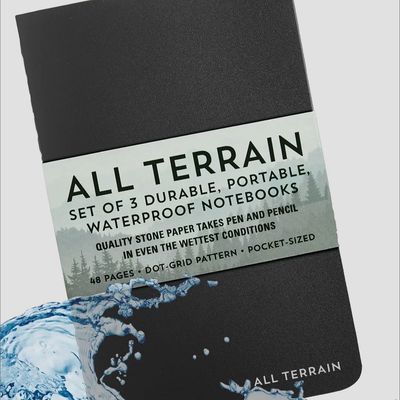All Terrain Set Of Three Waterproof Notebooks Pocket Size