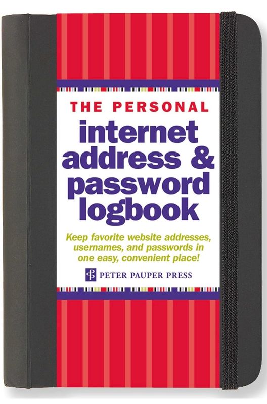 Black Internet, Address, &amp; Password Logbook