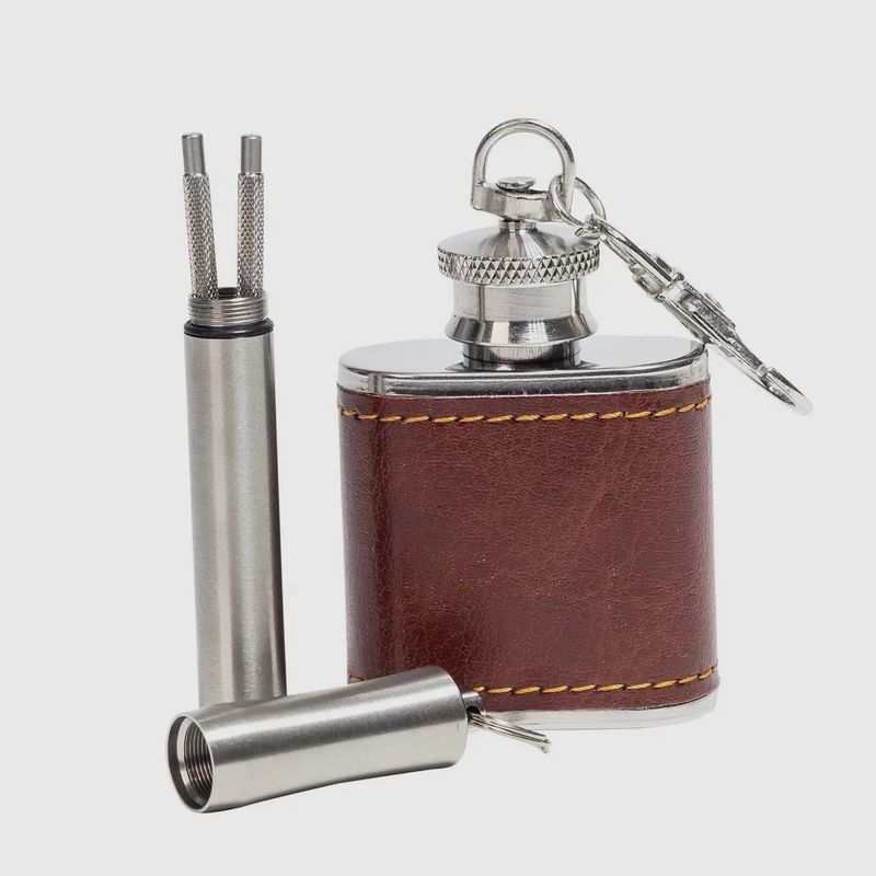 Flask And Toothpick Set