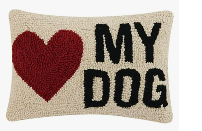 Love My Dog Hook Pillow