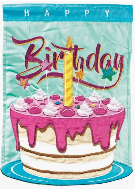 Happy Birthday Garden Flag