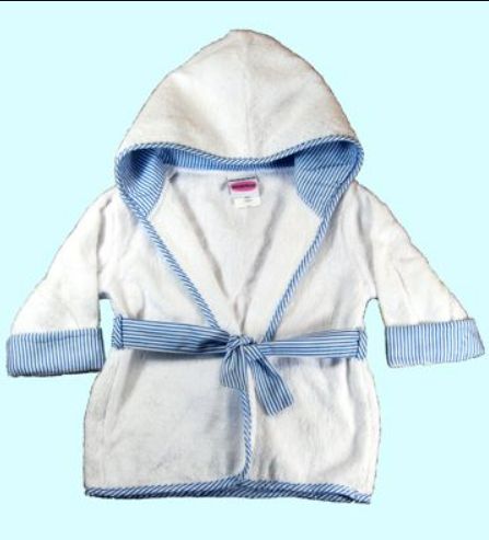 Infant Hooded Robe-Blue