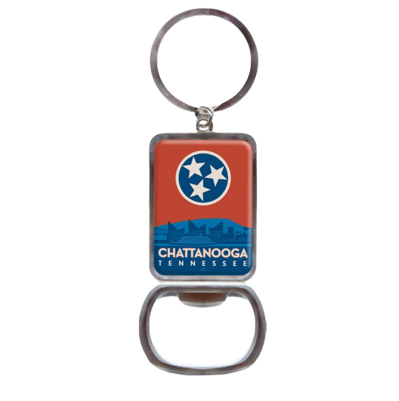 Chattanooga Tn, Bottle Opener Keychain