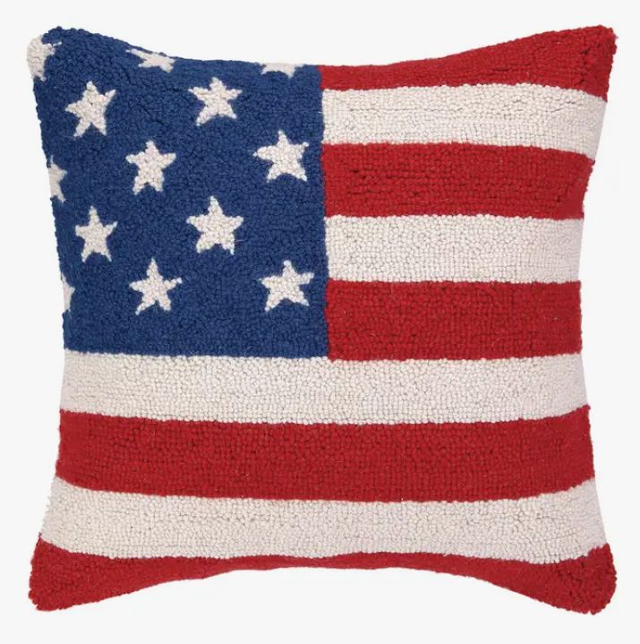 American Flag Hook Pillow