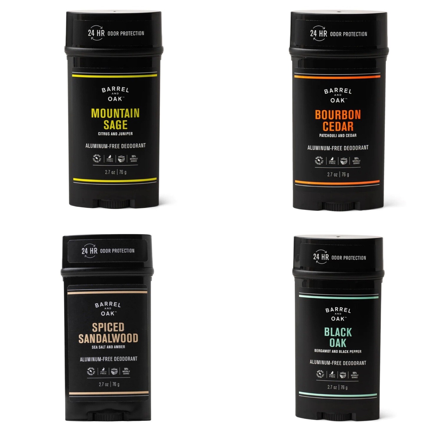 Barrel &amp; Oak Men's Aluminum-Free Deodorant