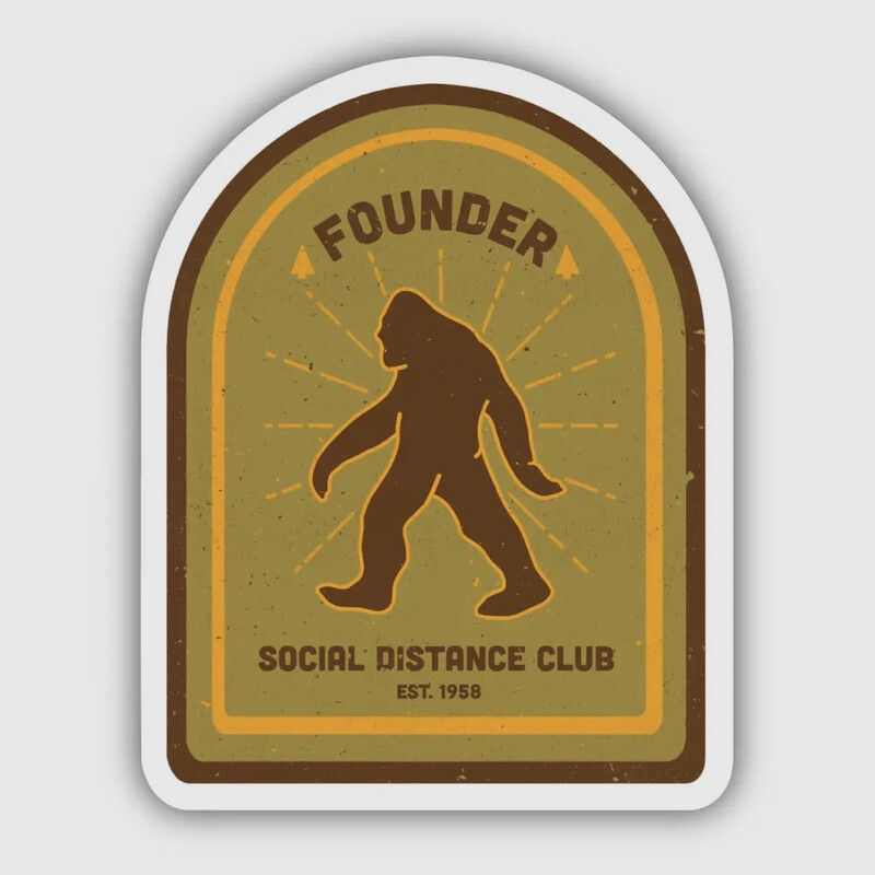 Big Foot Antisocial Club Sticker