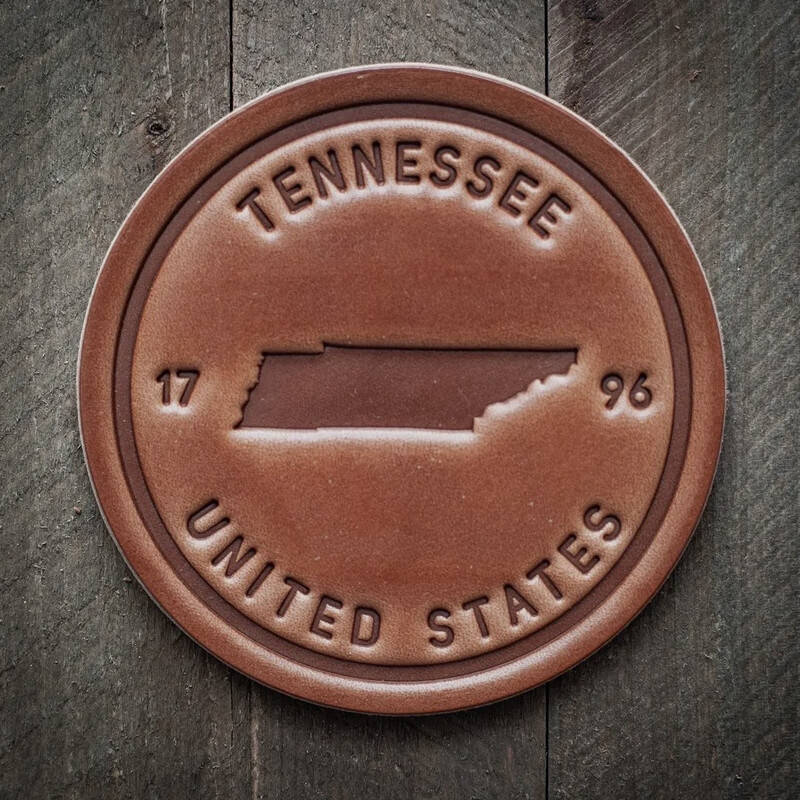Leather Tennessee Coaster