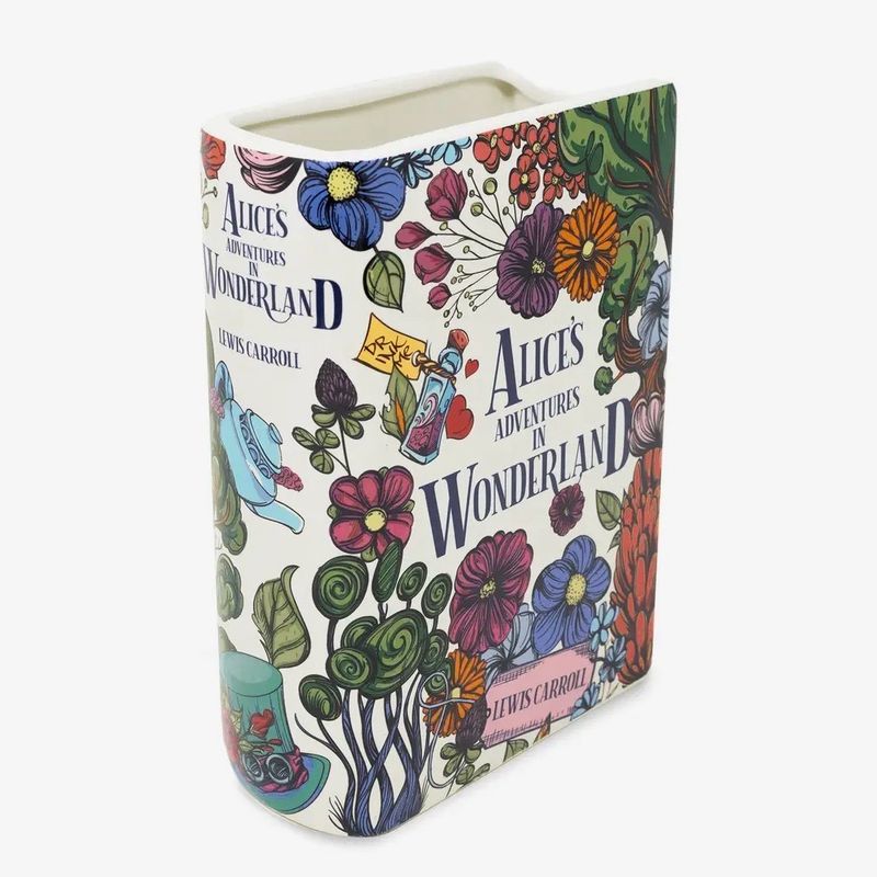 Alice In Wonderland Book Vase