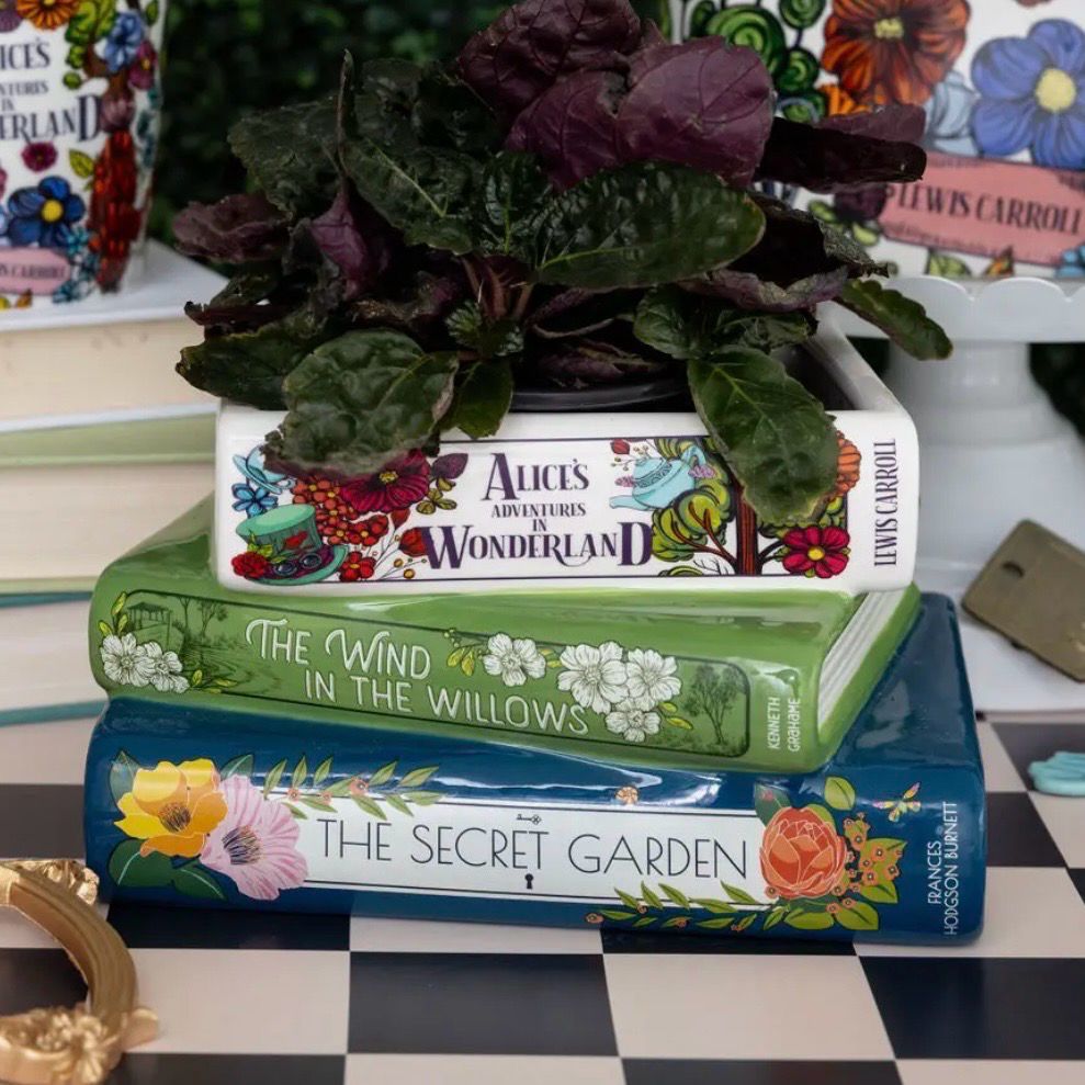 Stacked Book Planter