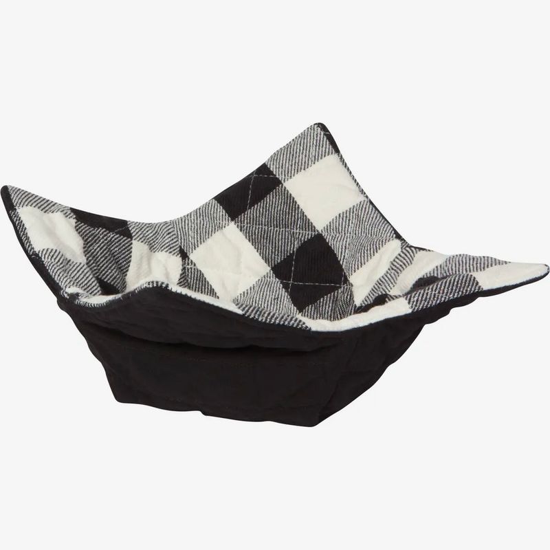 Black Plaid Bowl Cozy