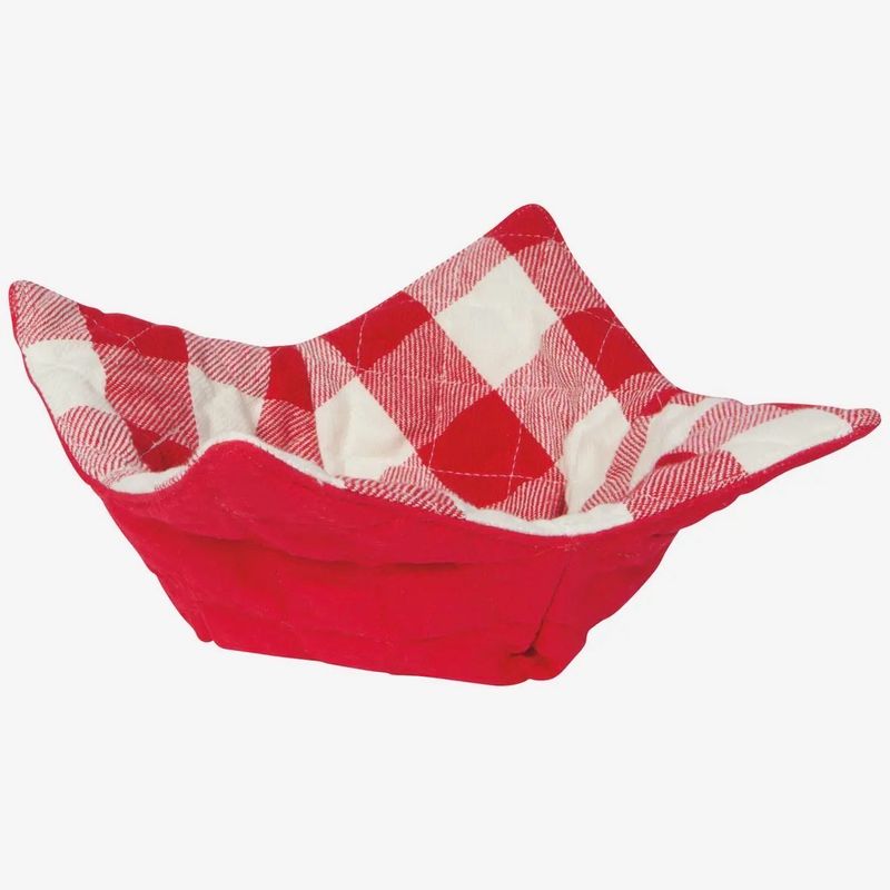 Red Plaid Bowl Cozy