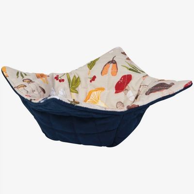 Navy And Mushroom Bowl Cozy