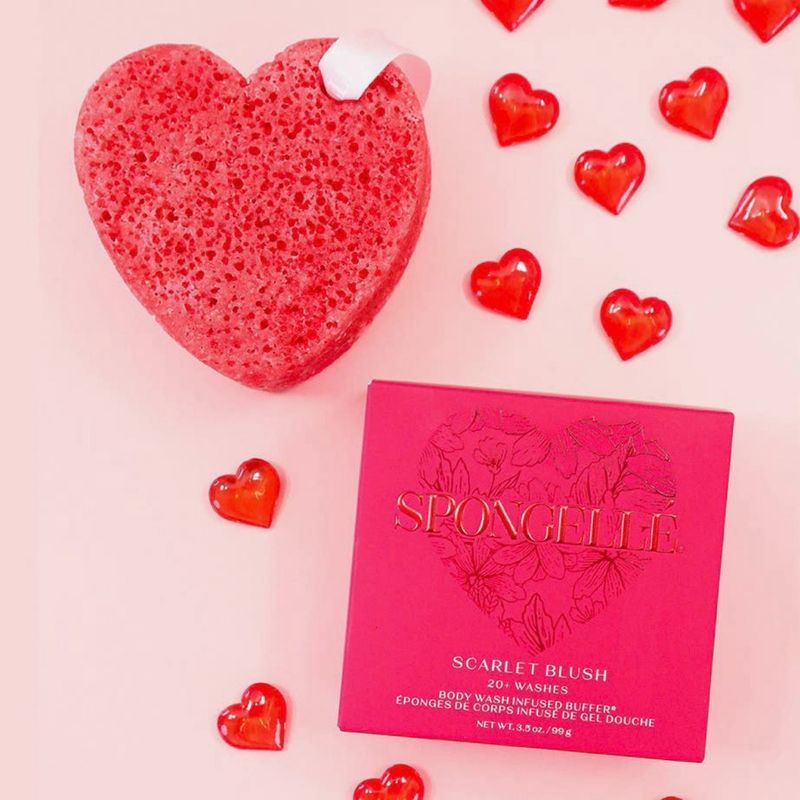 Spongelle Scarlet Blush Heart Sponge
