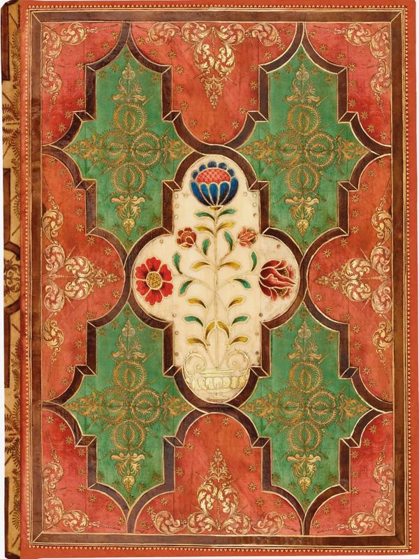 Floral Parchment Journal