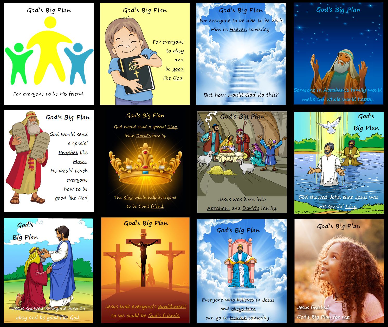 God&#39;s Big Plan Magnet Set
