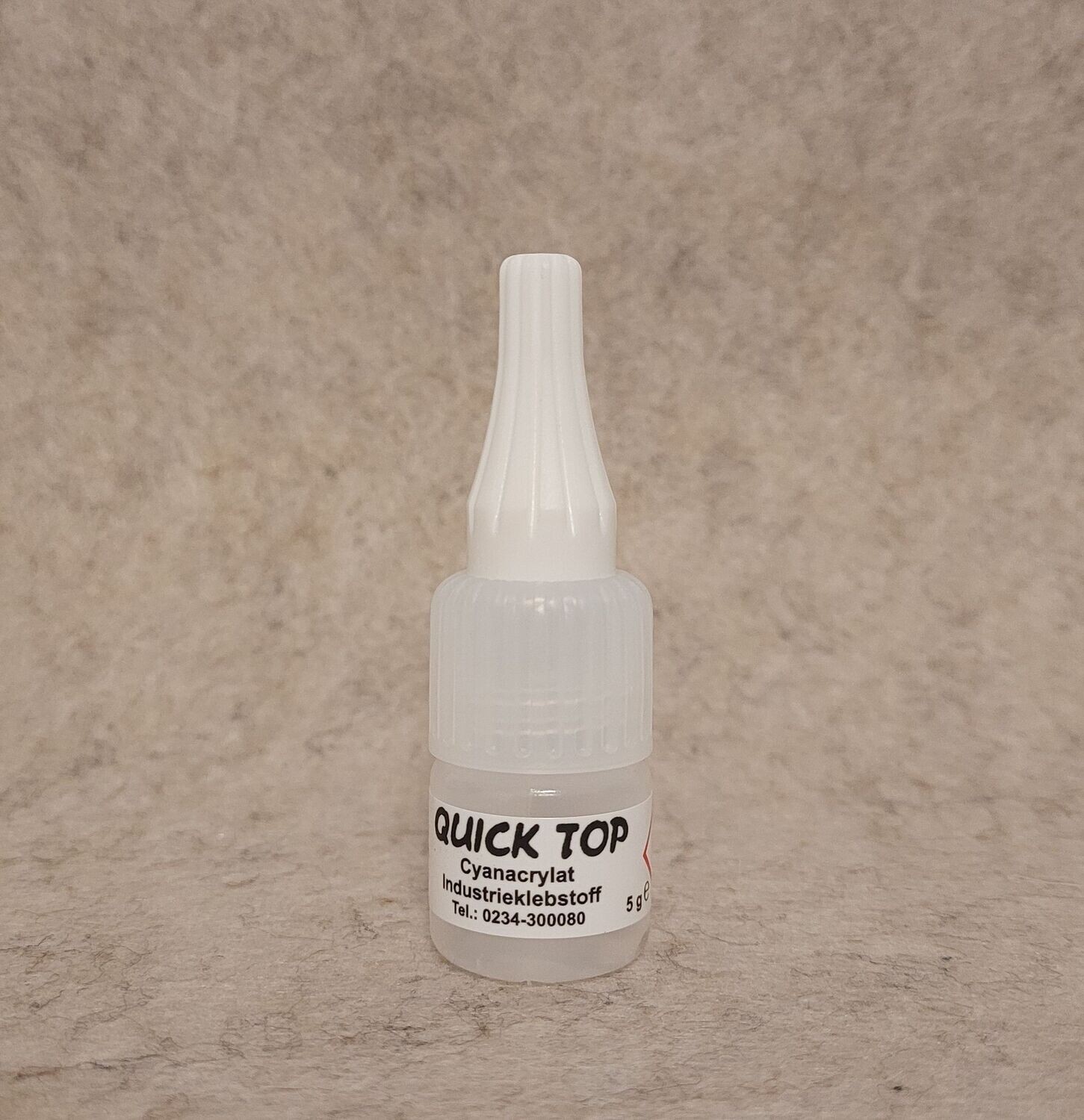 ​Quick-Top Klebstoff Weiß
hochviskos (ca. 2.500-3.000 mPa.s)