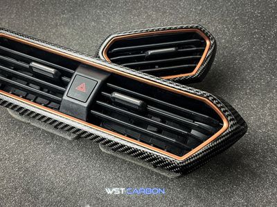 Cupra / Seat Formentor Leon: Echt Carbon Cover Set Lüftungsdüsen