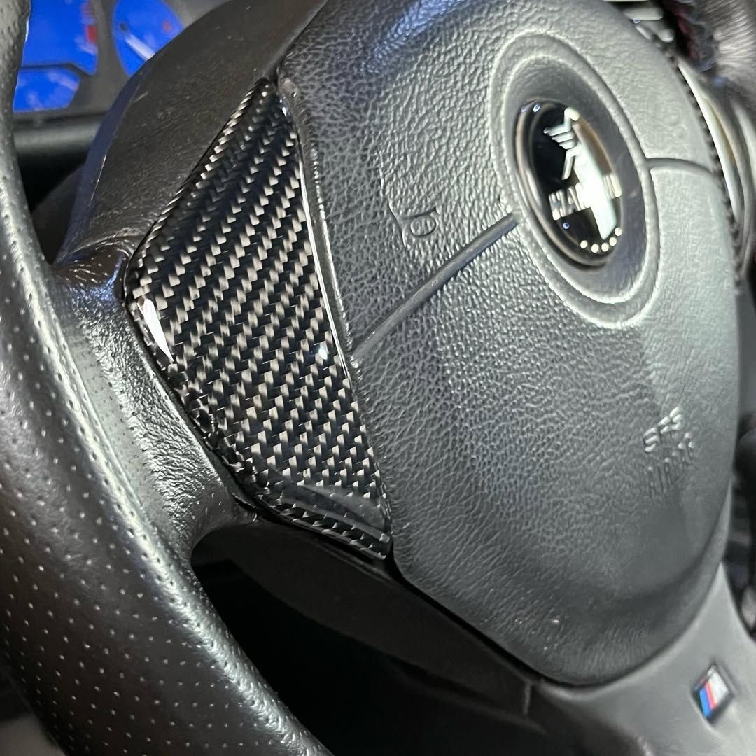 BMW e36 Lenkrad Daumenauflage echt Carbon