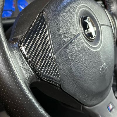 BMW e36 Lenkrad Daumenauflage echt Carbon