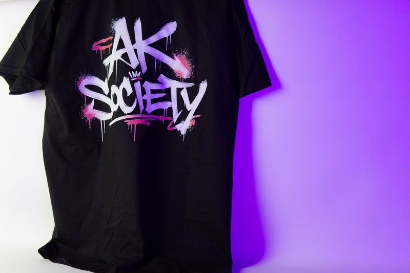 Ak Society Pink Graffiti Tag Ak Society Pink Graffiti Tag