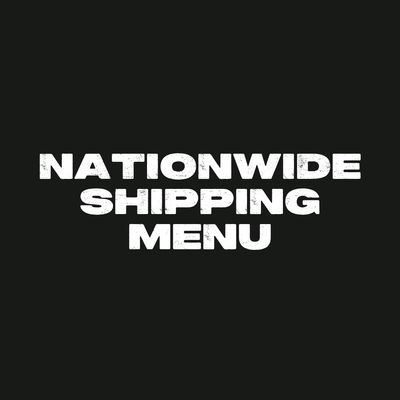 NATIONWIDE SHIPPING MENU