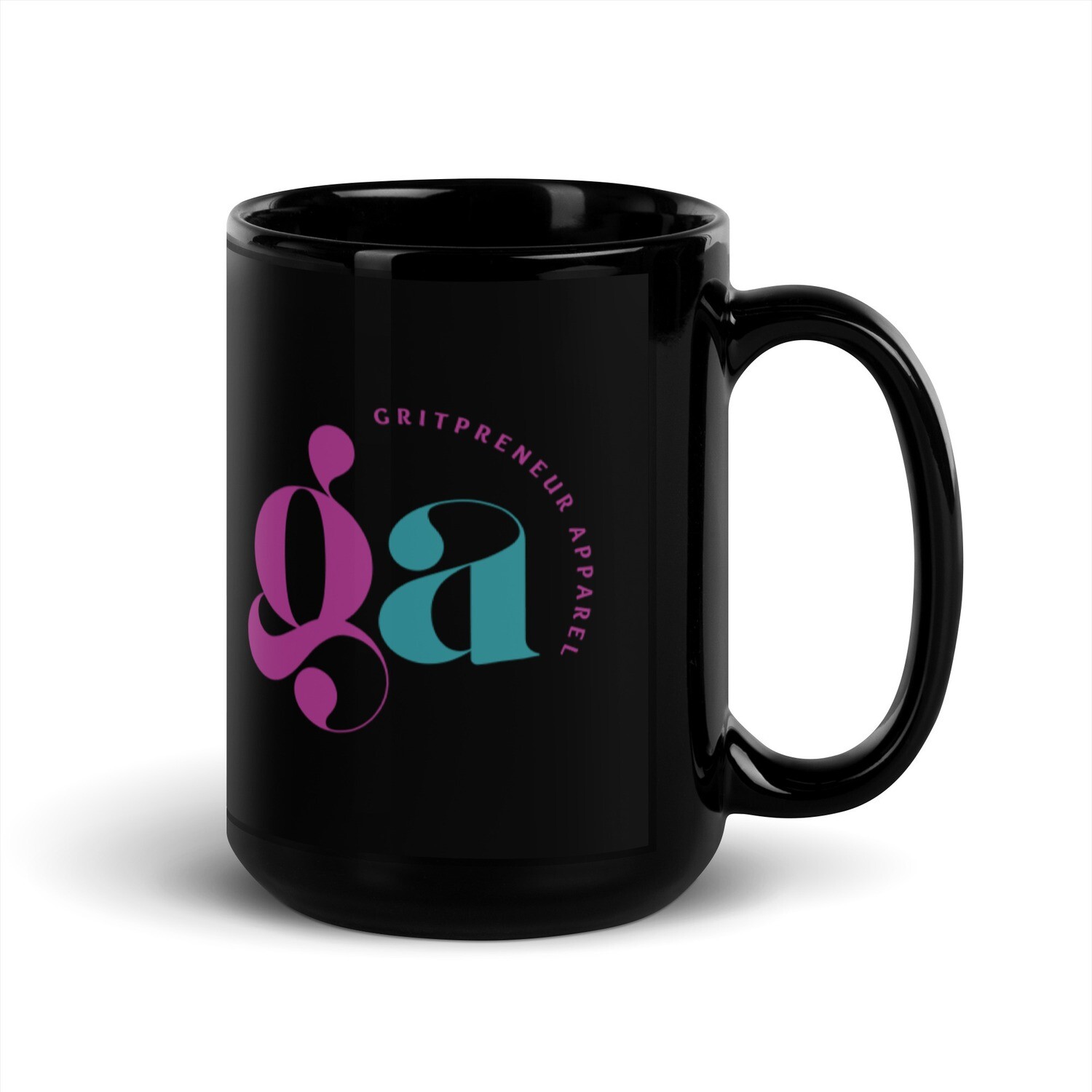 Gritpreneur Apparel Black Glossy Mug