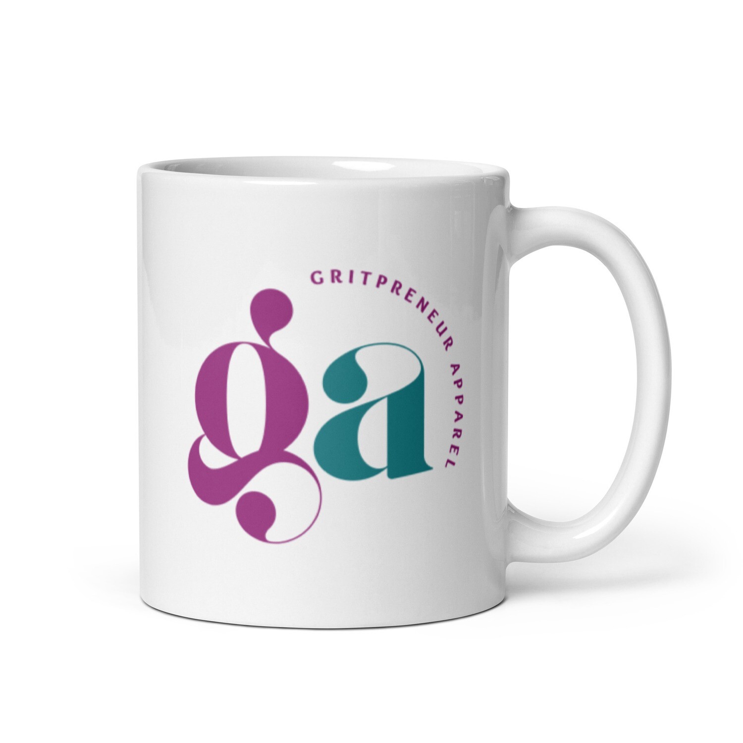Gritpreneur Apparel White glossy mug