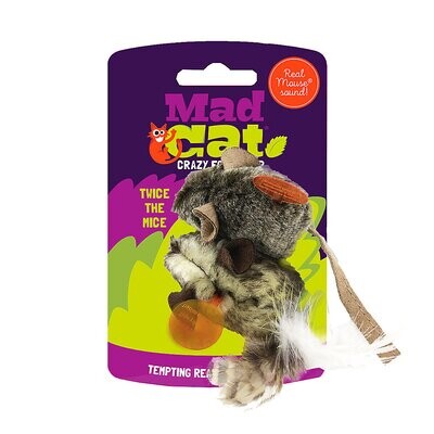 Mad Cat Twice the Mice Cat Toy - 2 Pack, Catnip