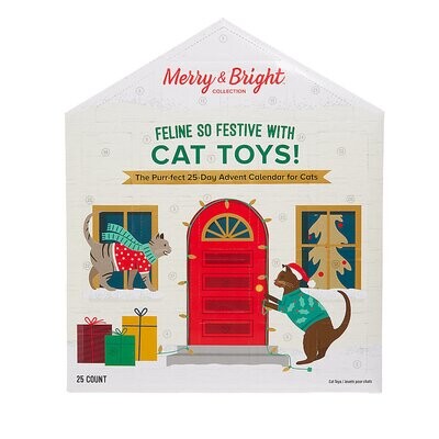 Holiday 25-Day Toys Advent Calendar for Cats