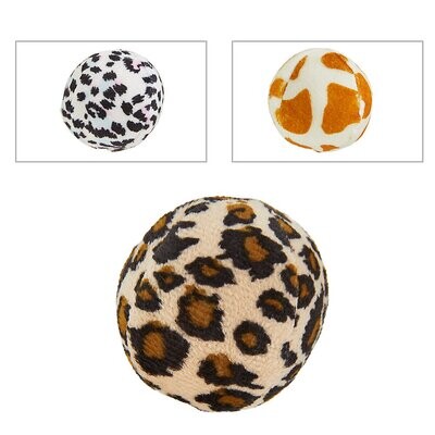 Animal Print Ball Cat Toy (COLOR VARIES)