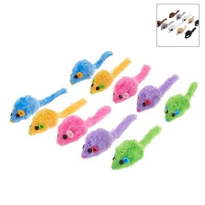 Mice Cat Toys - 10 Pack (COLOR VARIES)