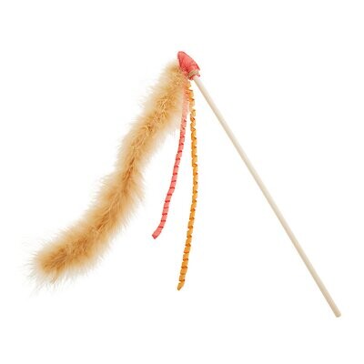 Pink Tip Feather Teaser Cat Toy
