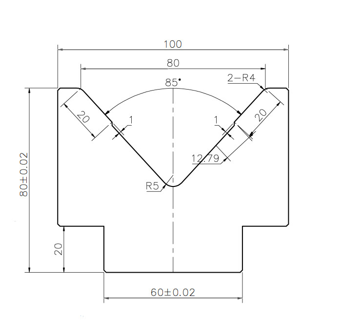 [SV80]-SINGLE V-BOTTOM DIE