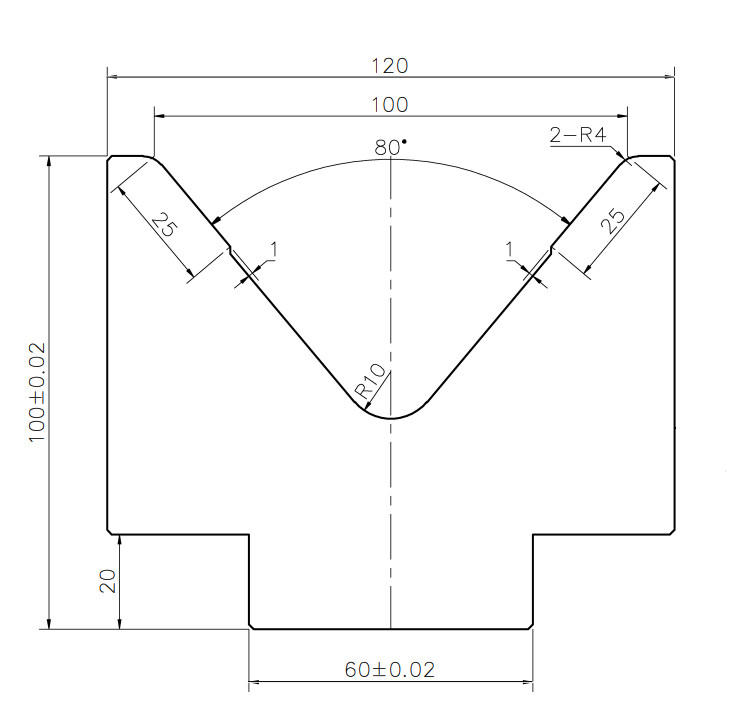 [SV100]-SINGLE V-BOTTOM DIE