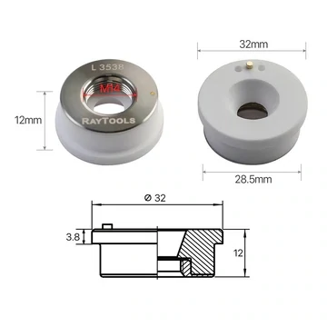 RAYTOOLS - Original Ceramic Holder - [Ø32.H12 M14]