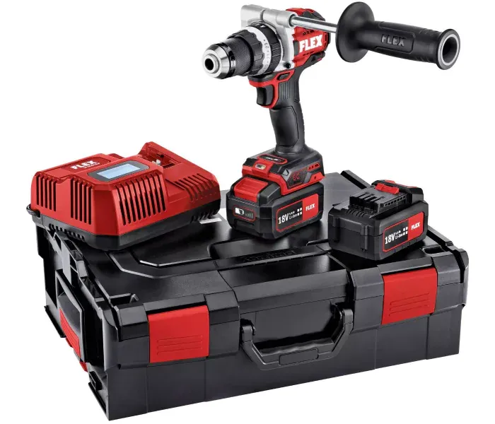 FLEX PD 2G 18.0 - EC HD/5.0 Set - 2 Speed Hammer Drill/Driver with Turbo - 18V