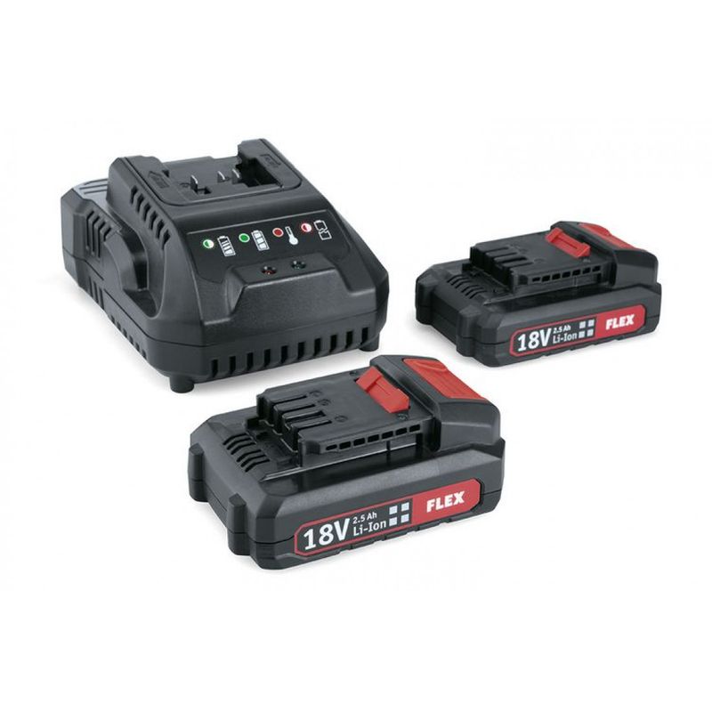 FLEX P - Kit 22 Q - Charging Station + 2 Batteries - 18V