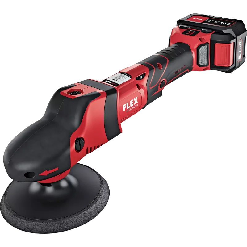 FLEX PE 150 18.0 - EC/5.0 SET - Cordless Rotary Polisher - 18V