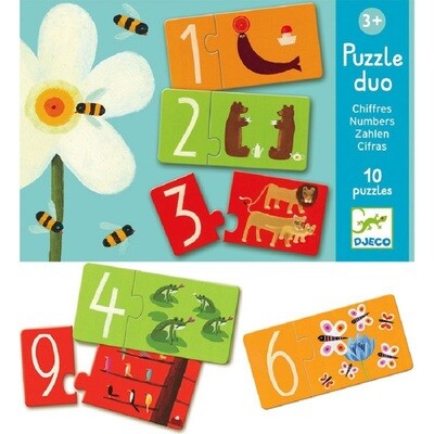 Djeco - Puzzle duo “Números”
