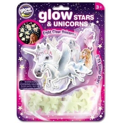 Autocolantes flurescentes unicornios glow stars